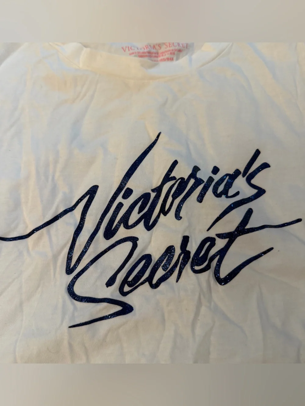 Victoria's Secret White Tee with Gray Sweatpants Lounge Set XS & S